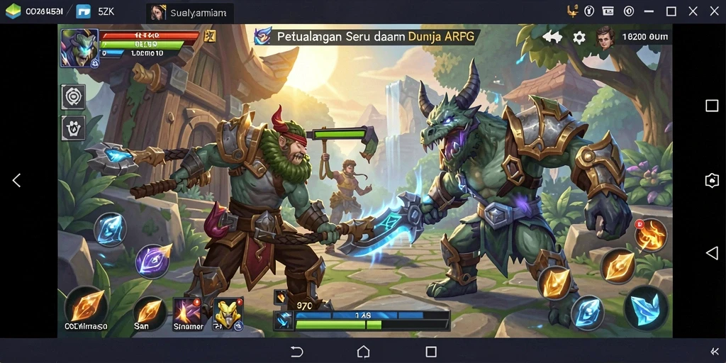 Tampilan gameplay 5ZK dengan aksi pertarungan yang mendebarkan.