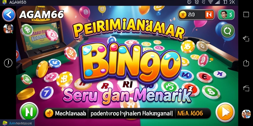 Tampilan gameplay Bingo yang seru dan interaktif di AGAM66.