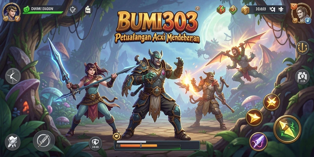 Tampilan gameplay mendebarkan dalam BUMI303 saat Anda beraksi.