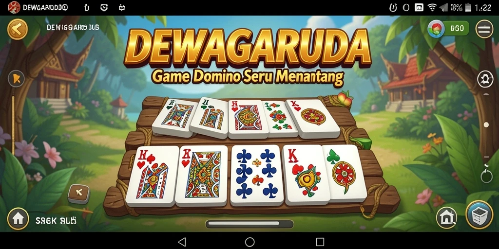 Tampilan gameplay DEWAGARUDA dengan suasana kompetisi seru.