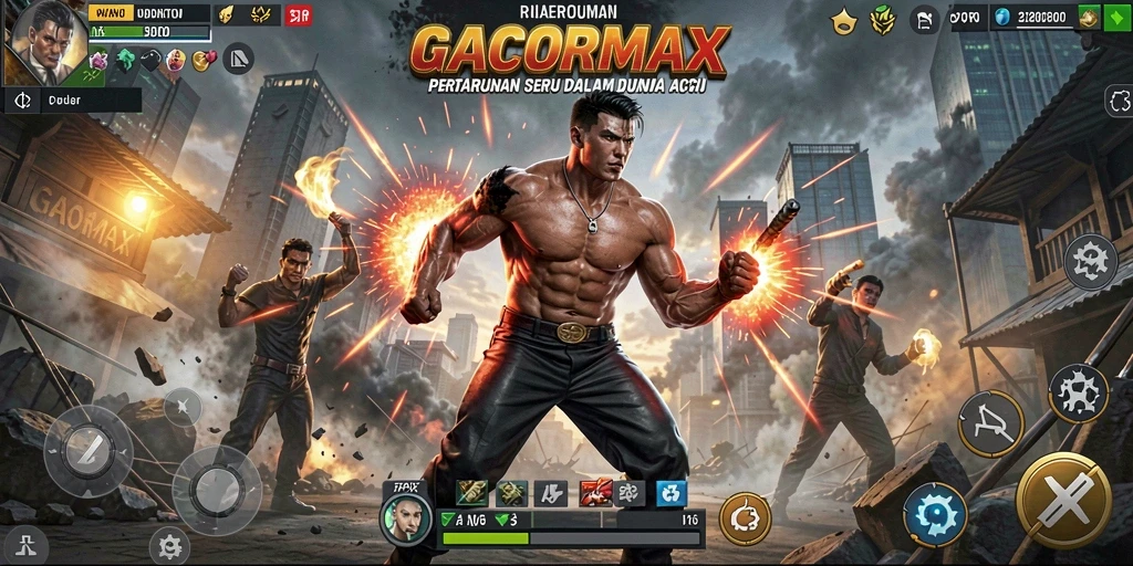 Gameplay GACORMAX yang intens dan penuh aksi.
