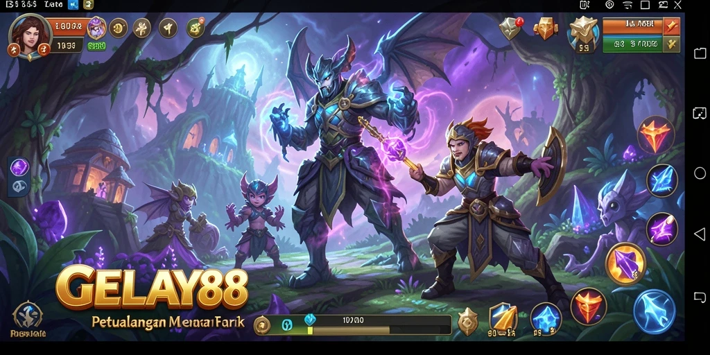 Tampilan gameplay seru dalam game petualangan GELAY88.