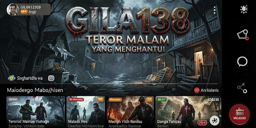 Tangkapan layar GILA138 menampilkan momen menegangkan di lokasi angker.