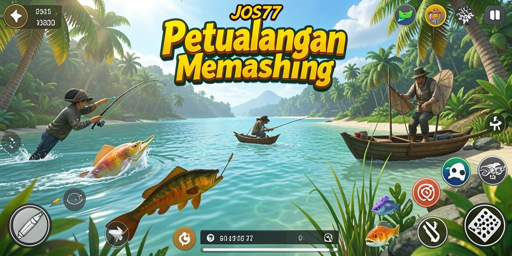 Screenshot gameplay JOS77 menampilkan pengalaman memancing yang mendebarkan.