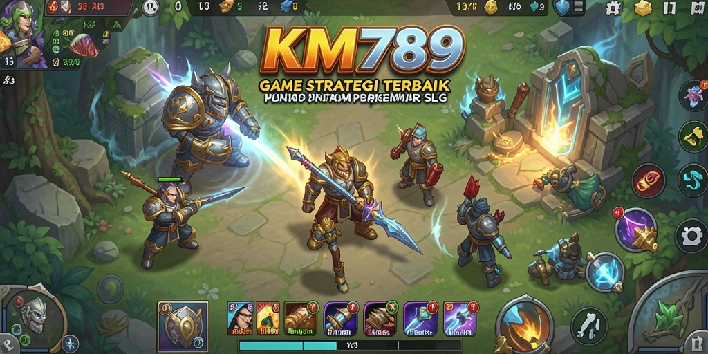 Tangkapan layar permainan KM789 dengan aksi strategi yang intens.