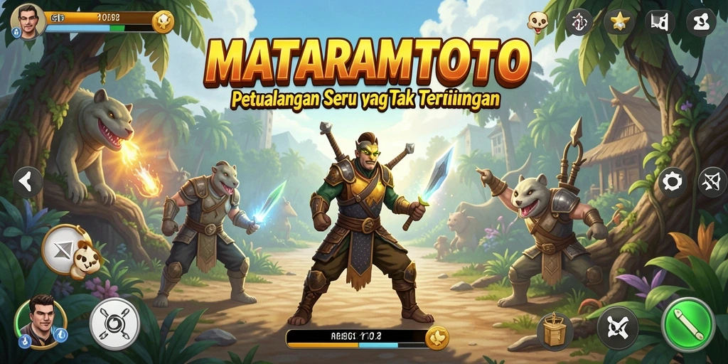 Tangkapan layar dari MATARAMTOTO menampilkan aksi petualangan yang mendebarkan.