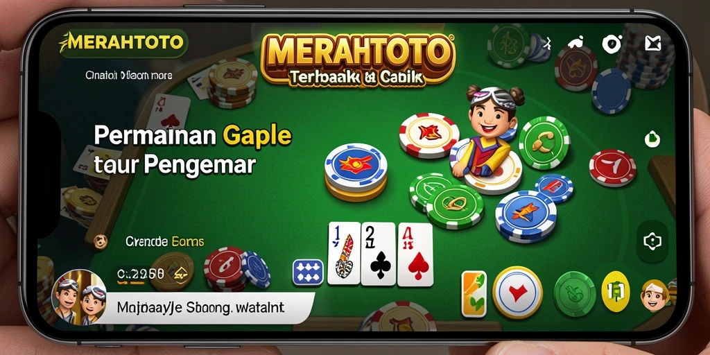 Tampilan gameplay seru dari MERAHTOTO saat bermain Gaple.