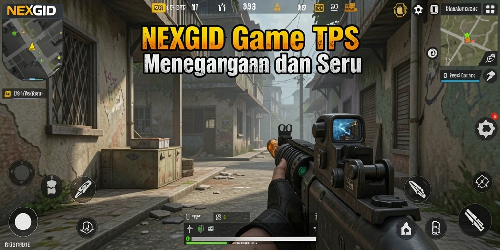Screenshot gameplay NEXGID dengan aksi menegangkan dan grafis menarik.