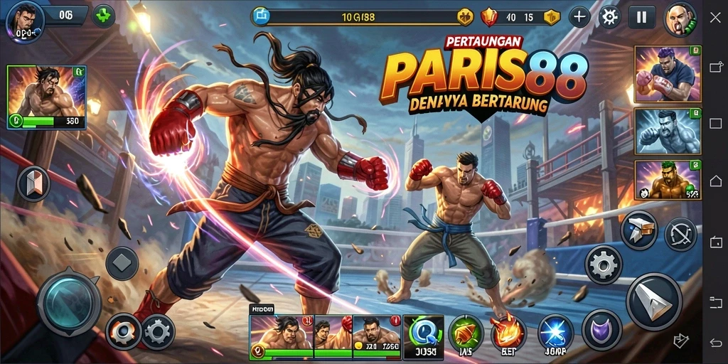 Tampilan gameplay PARIS88 yang mendebarkan dan penuh aksi