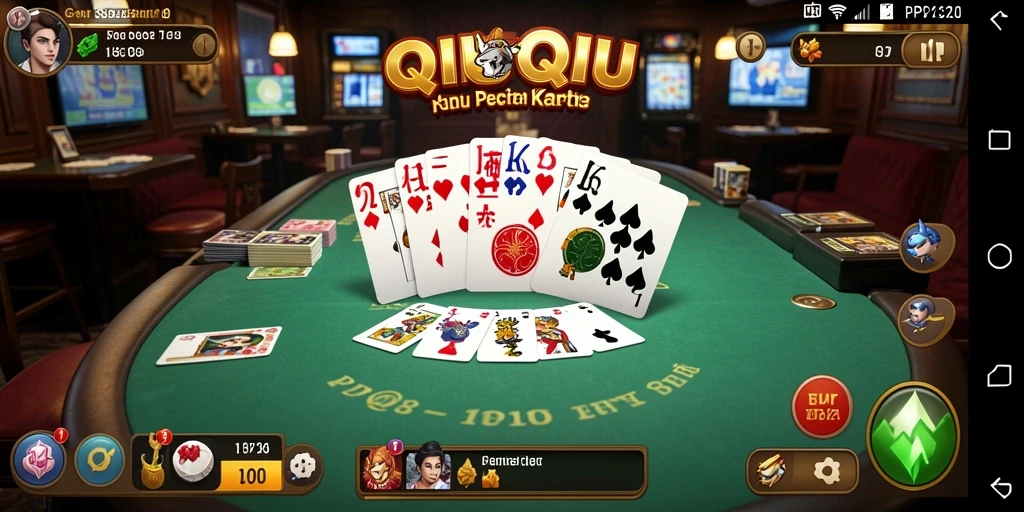 Tangkapan layar gameplay QiuQiu yang seru di PP123.
