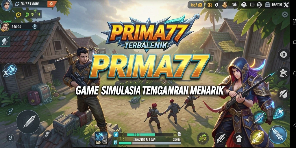 Screenshot gameplay PRIMA77 menampilkan dunia simulasi yang kaya dan interaktif.