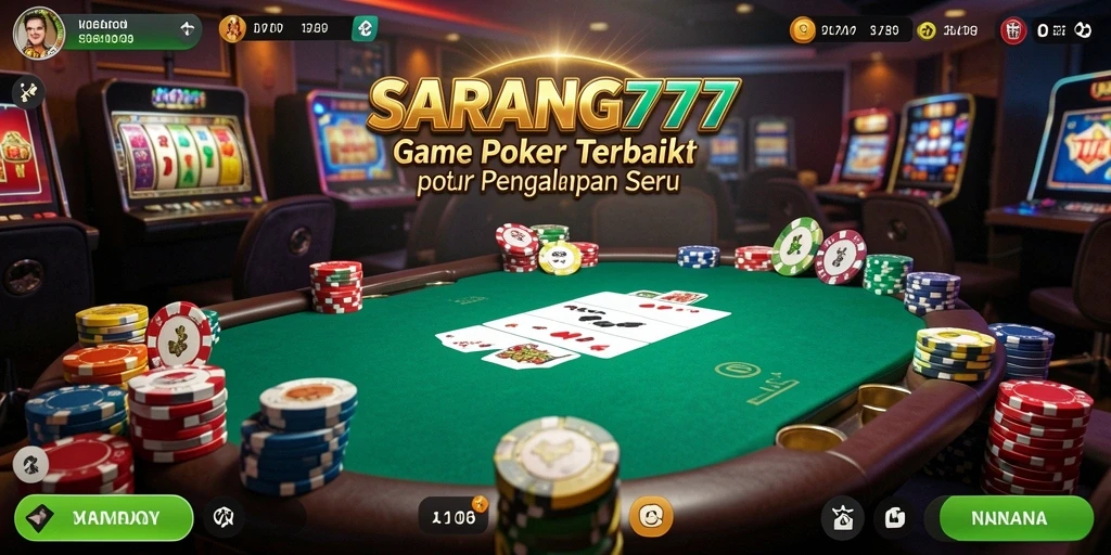 Tampilan gameplay menarik dari game Poker SARANG777.