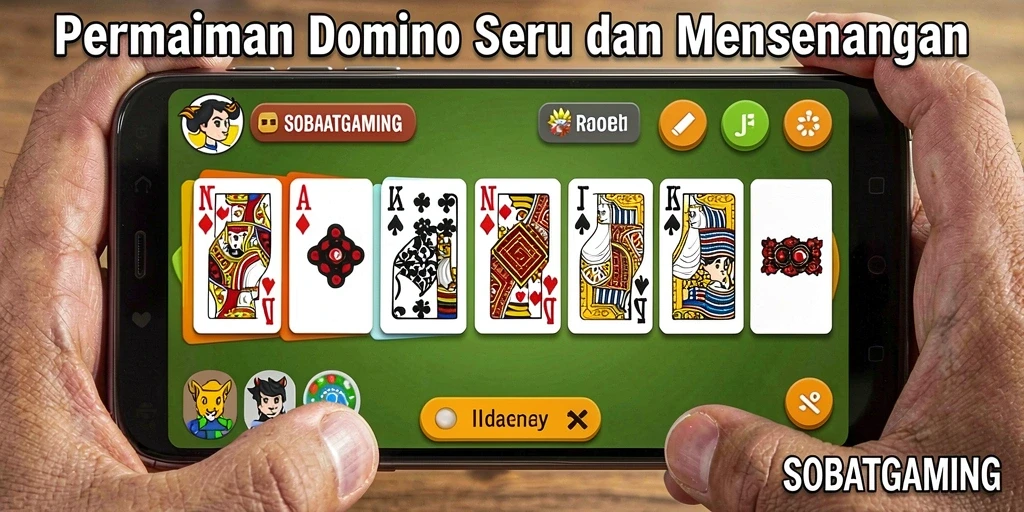 Tampilan screenshot game Domino dengan gameplay yang seru dan interaktif.