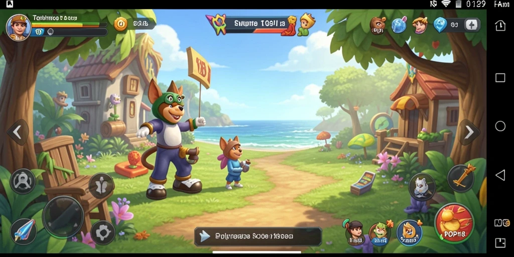 Tampilan gameplay menarik dari TOPI189 yang penuh warna.