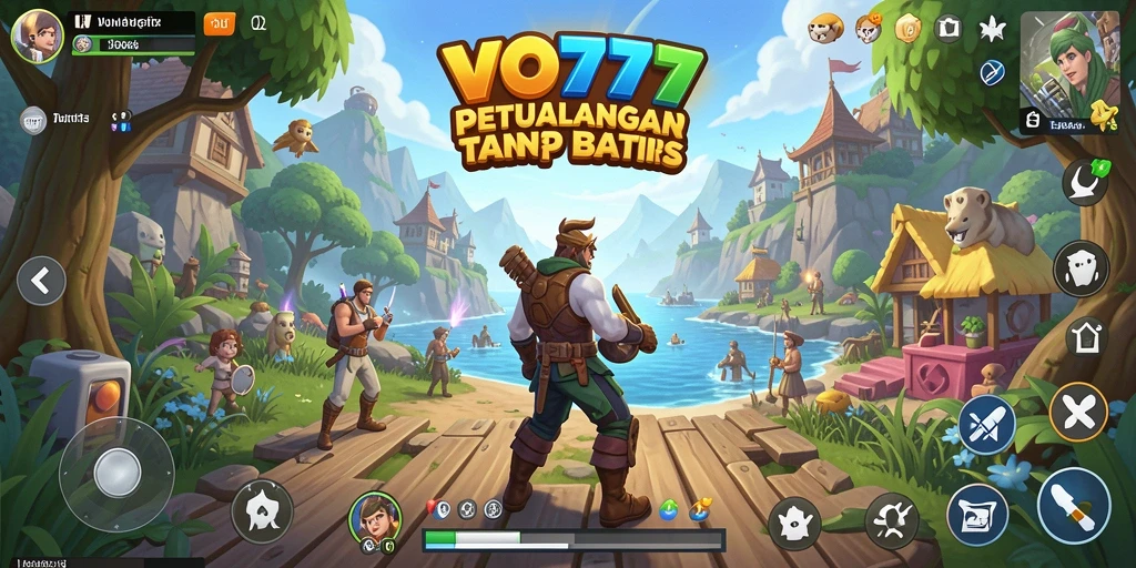 Tampilan gameplay seru yang menunjukkan kebebasan eksplorasi dunia Open World.