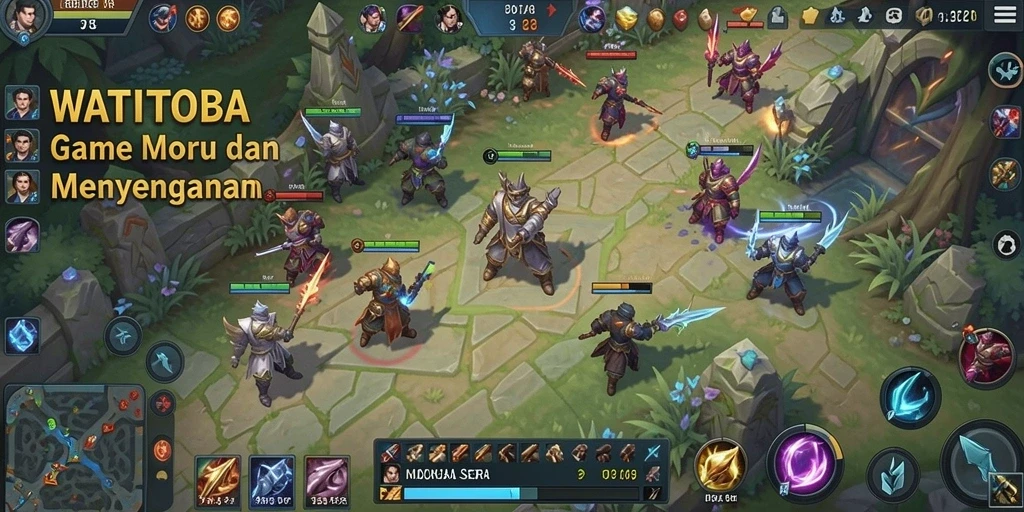 Tampilan gameplay seru di WATITOTO dengan karakter yang dinamis.